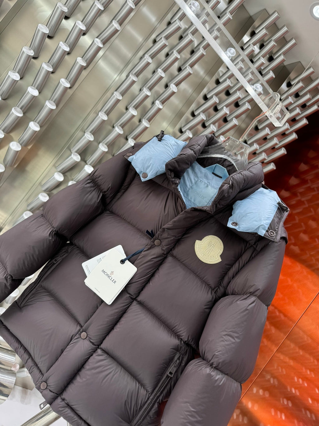 Moncler 2-in-1 Hooded Down Jacket with Detachable Sleeves