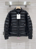 Moncler Acorus Lightweight Stand-Collar Down Jacket – Black