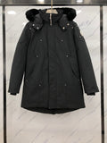 Moose Knuckles Men's Long Hooded Parka – Black