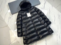 Moncler Long Hooded Down Puffer Jacket – Black
