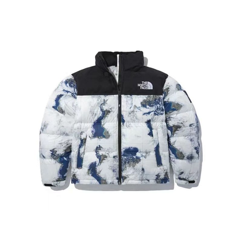 The North Face Earth-Print Quilted Puffer Jacket