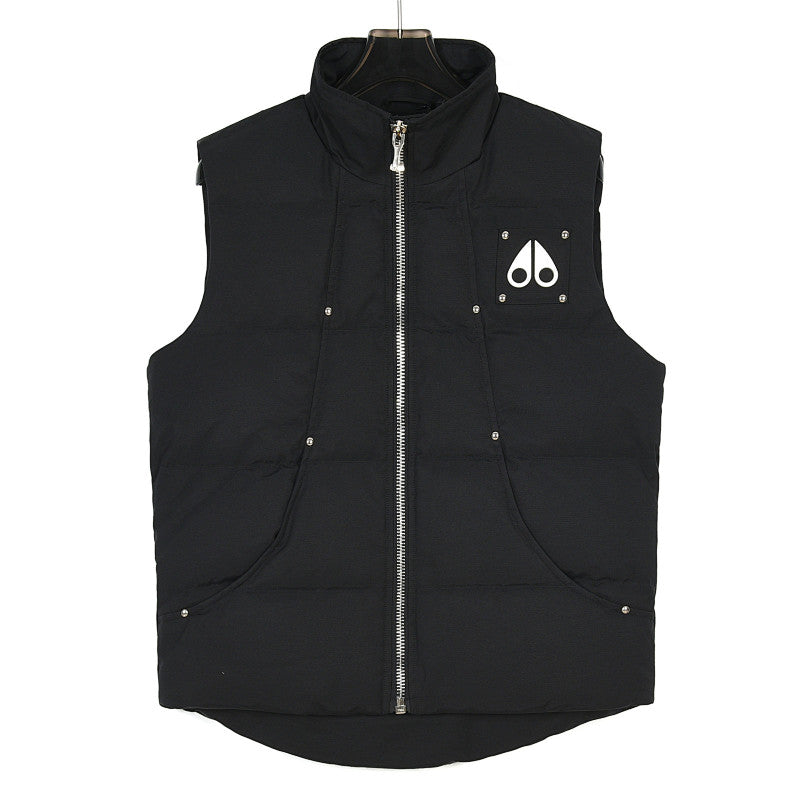 Moose Knuckles 23SS Metal-Logo Studded Puffer Vest