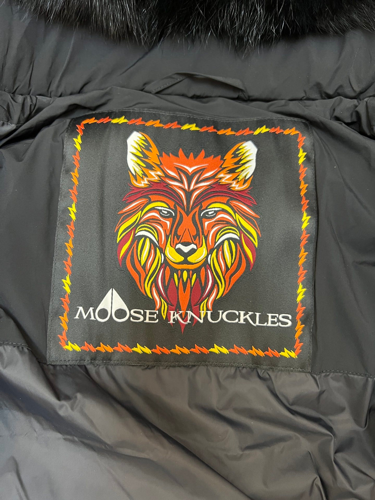 Moose Knuckles Unisex Multi-Patch Hooded Puffer Jacket – Black