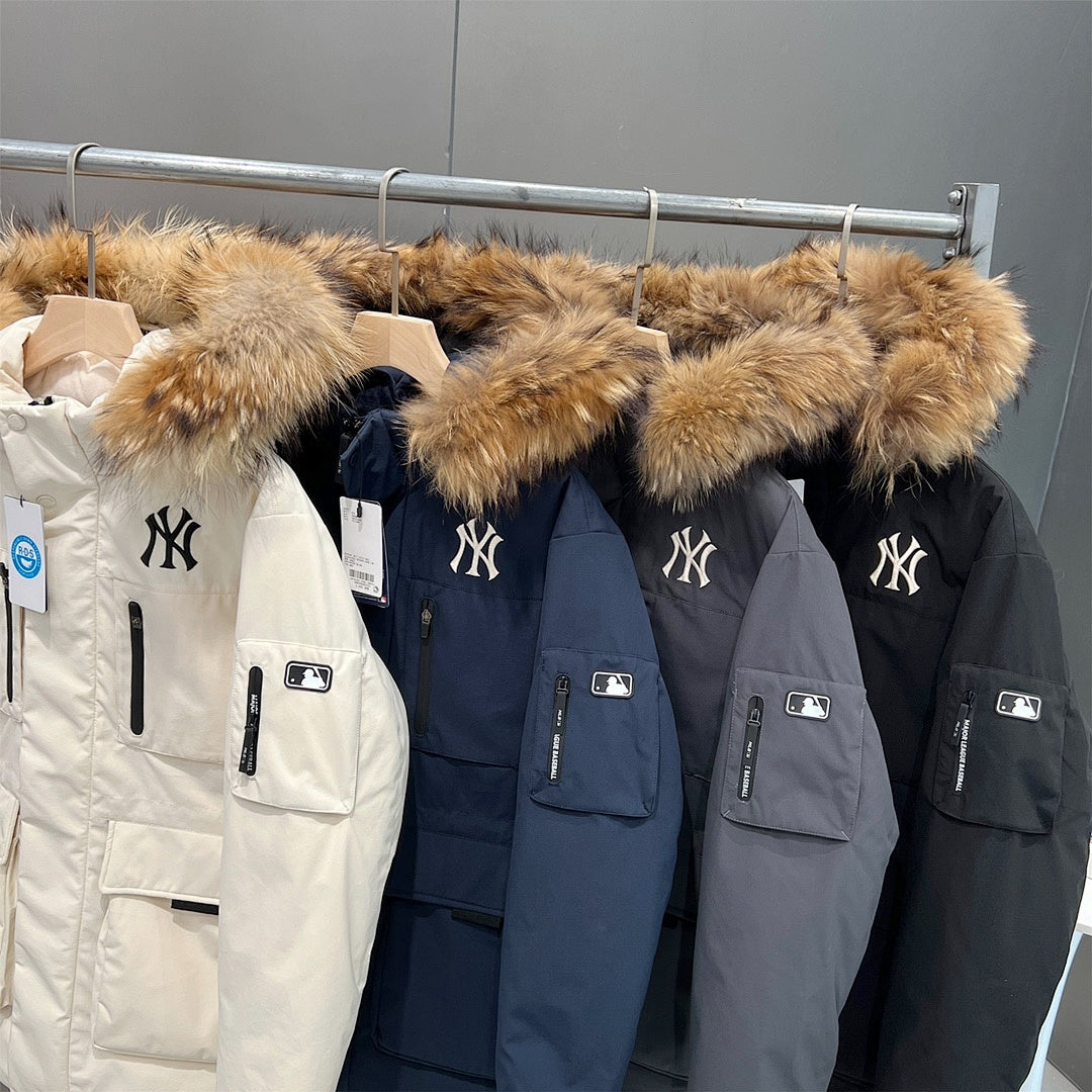 MLB Unisex Fur-Trim Hooded Parka