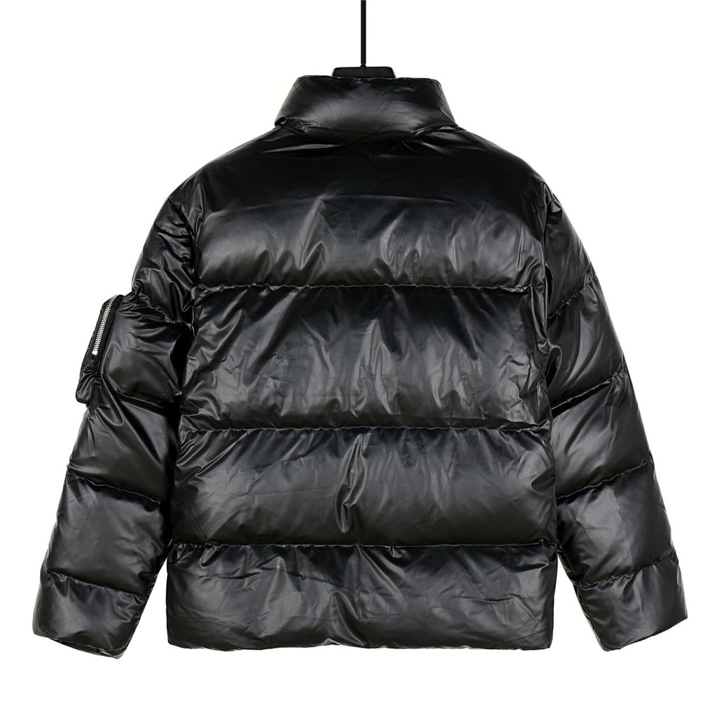Prada Men’s Black Stand-Collar Puffer Jacket