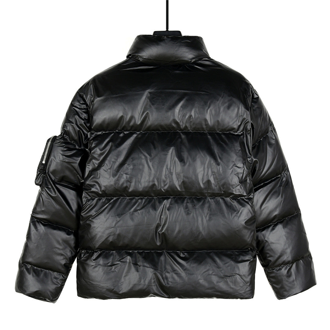 Prada Men’s Black Stand-Collar Puffer Jacket