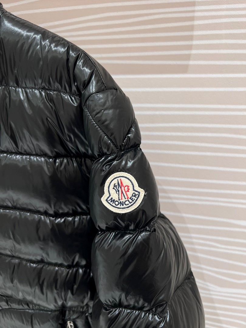 Moncler Acorus Lightweight Stand-Collar Down Jacket – Black