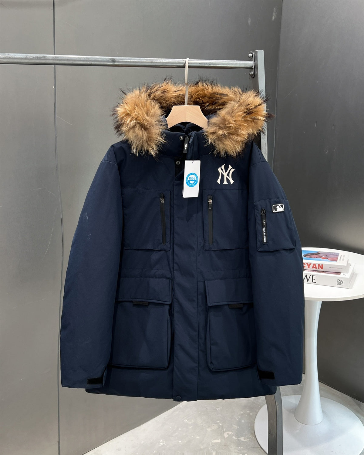 MLB Unisex Fur-Trim Hooded Parka