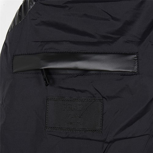 Prada Men’s Black Stand-Collar Puffer Jacket