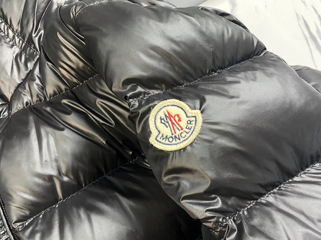 Moncler Long Hooded Down Puffer Jacket – Black