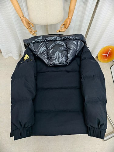 Moose Knuckles Hooded Parka with Gold-Tone Hardware – Black