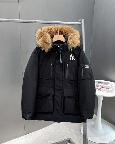 MLB Unisex Fur-Trim Hooded Parka