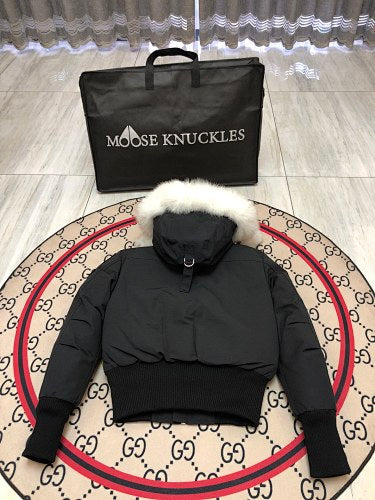Women's Hooded Parka with Fluffy Trim & Pom-Pom Details