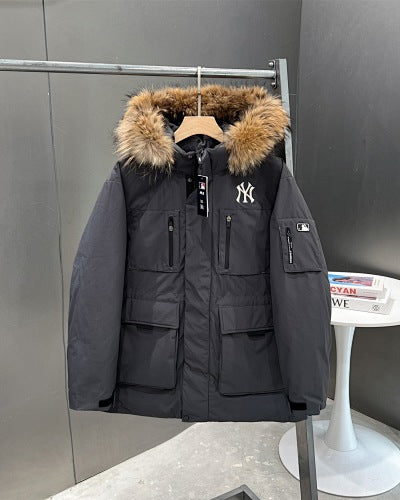 MLB Unisex Fur-Trim Hooded Parka