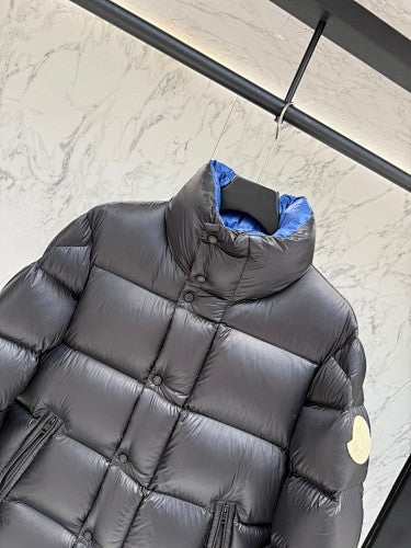 Moncler F055 Unisex Stand-Collar Down Jacket – Black