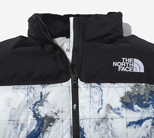 The North Face Earth-Print Quilted Puffer Jacket
