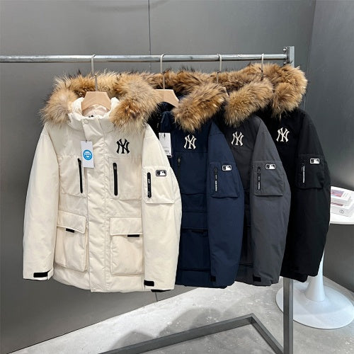 MLB Unisex Fur-Trim Hooded Parka