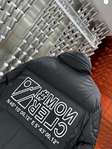 Moncler Hooded Stand-Collar Down Puffer Jacket