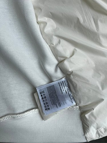 Moncler Hooded Knit-Panel Down Jacket with Contrast Stripe