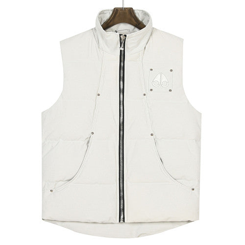 Moose Knuckles 23SS Metal-Logo Studded Puffer Vest