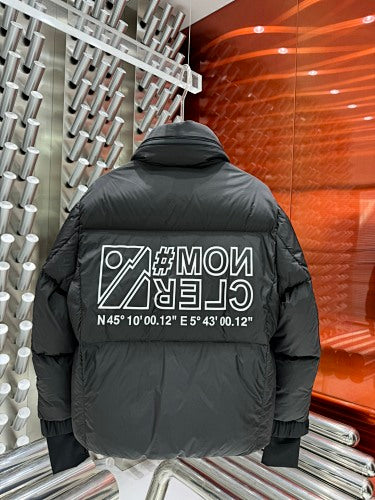 Moncler Hooded Stand-Collar Down Puffer Jacket