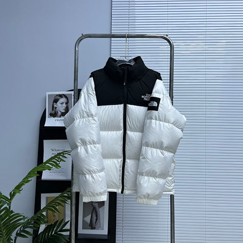 The North Face Colorblock Puffer Jacket – Black & White