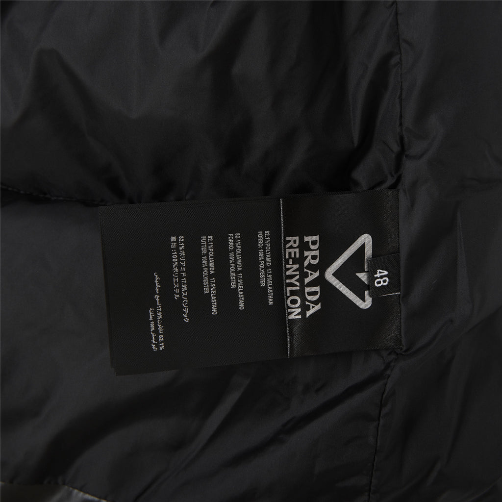 Prada Men’s Black Stand-Collar Puffer Jacket