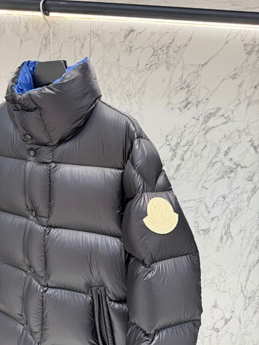 Moncler F055 Unisex Stand-Collar Down Jacket – Black