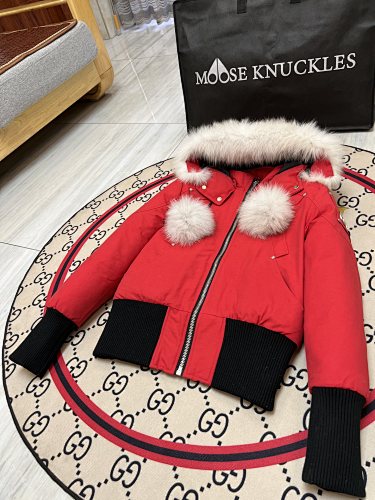 Women's Hooded Parka with Fluffy Trim & Pom-Pom Details