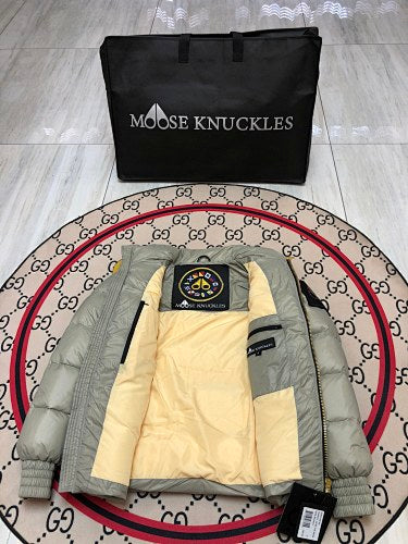 Moose Knuckles Unisex Stand-Collar Puffer Jacket