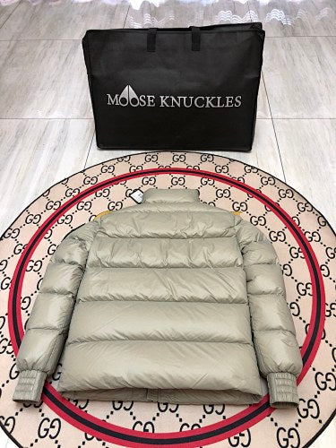 Moose Knuckles Unisex Stand-Collar Puffer Jacket