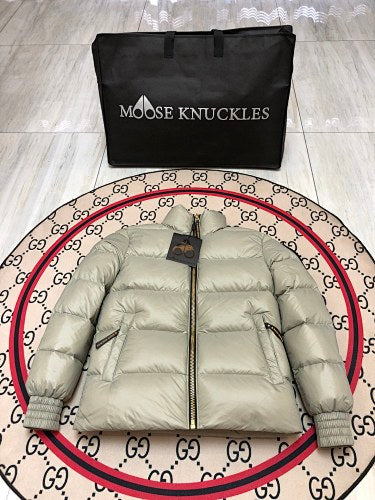 Moose Knuckles Unisex Stand-Collar Puffer Jacket