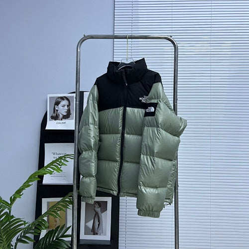 The North Face Colorblock Puffer Jacket – Black & White