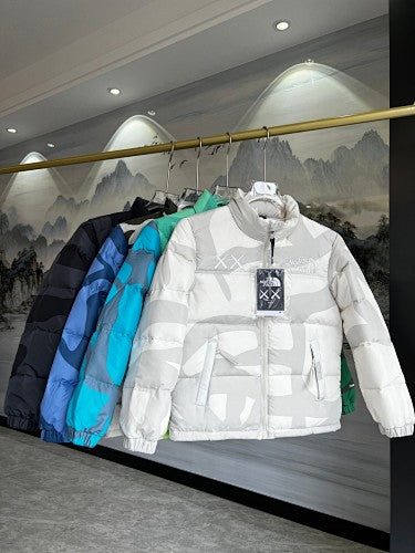 The North Face x KAWS Kids' Abstract-Print Down Puffer Jacket