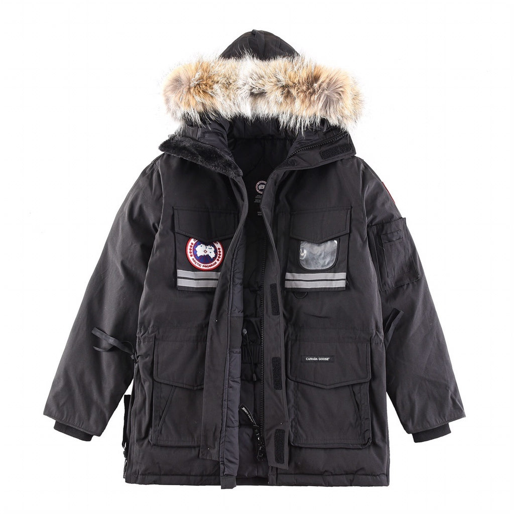 Canada Goose Expedition-Style Hooded Parka - Black