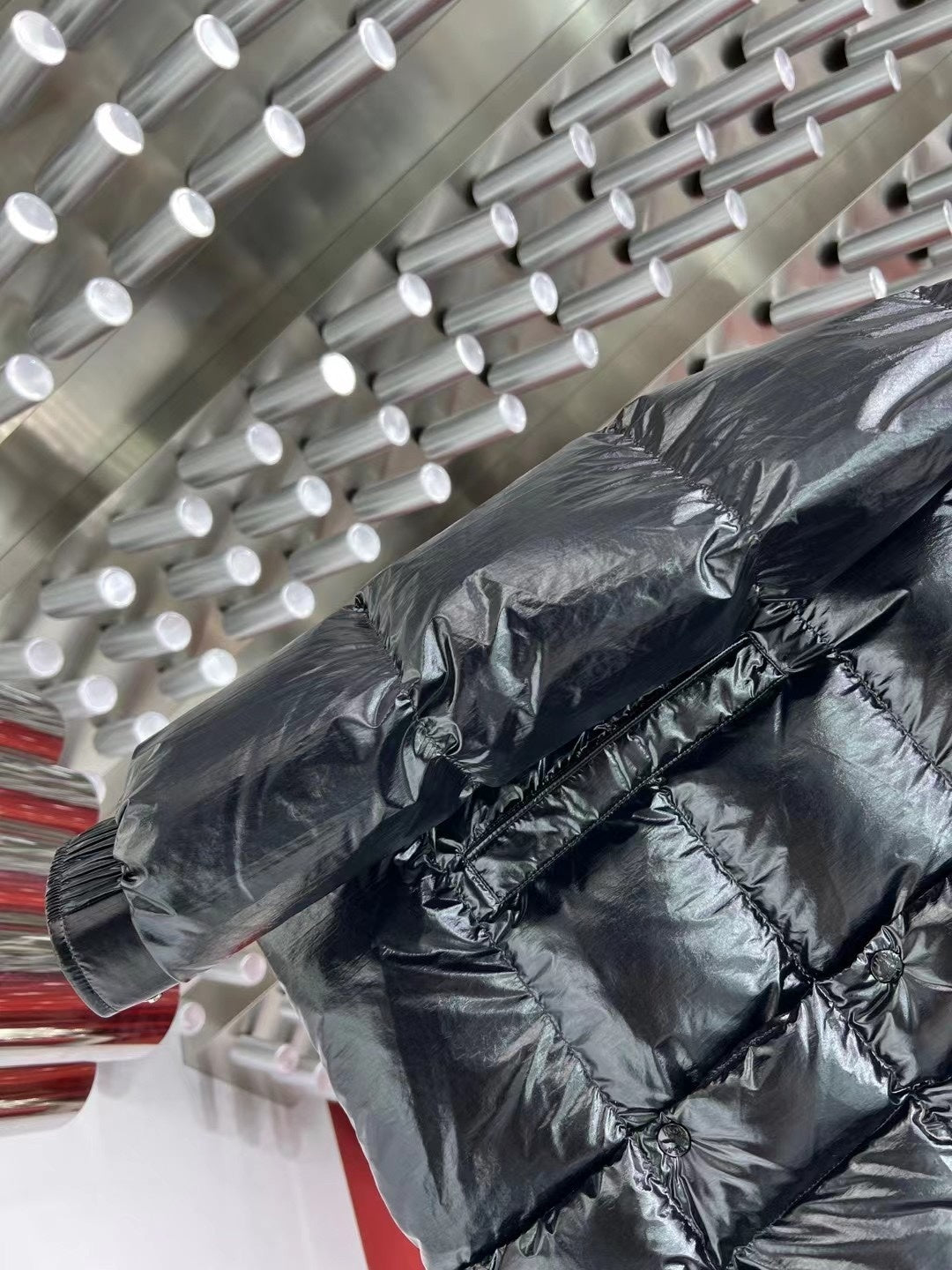 Moncler 70th Anniversary Hooded Puffer Jacket with Dual Logo Patch