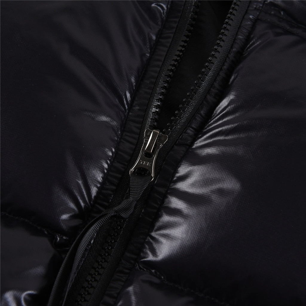 The North Face Cropped Glossy Puffer Jacket