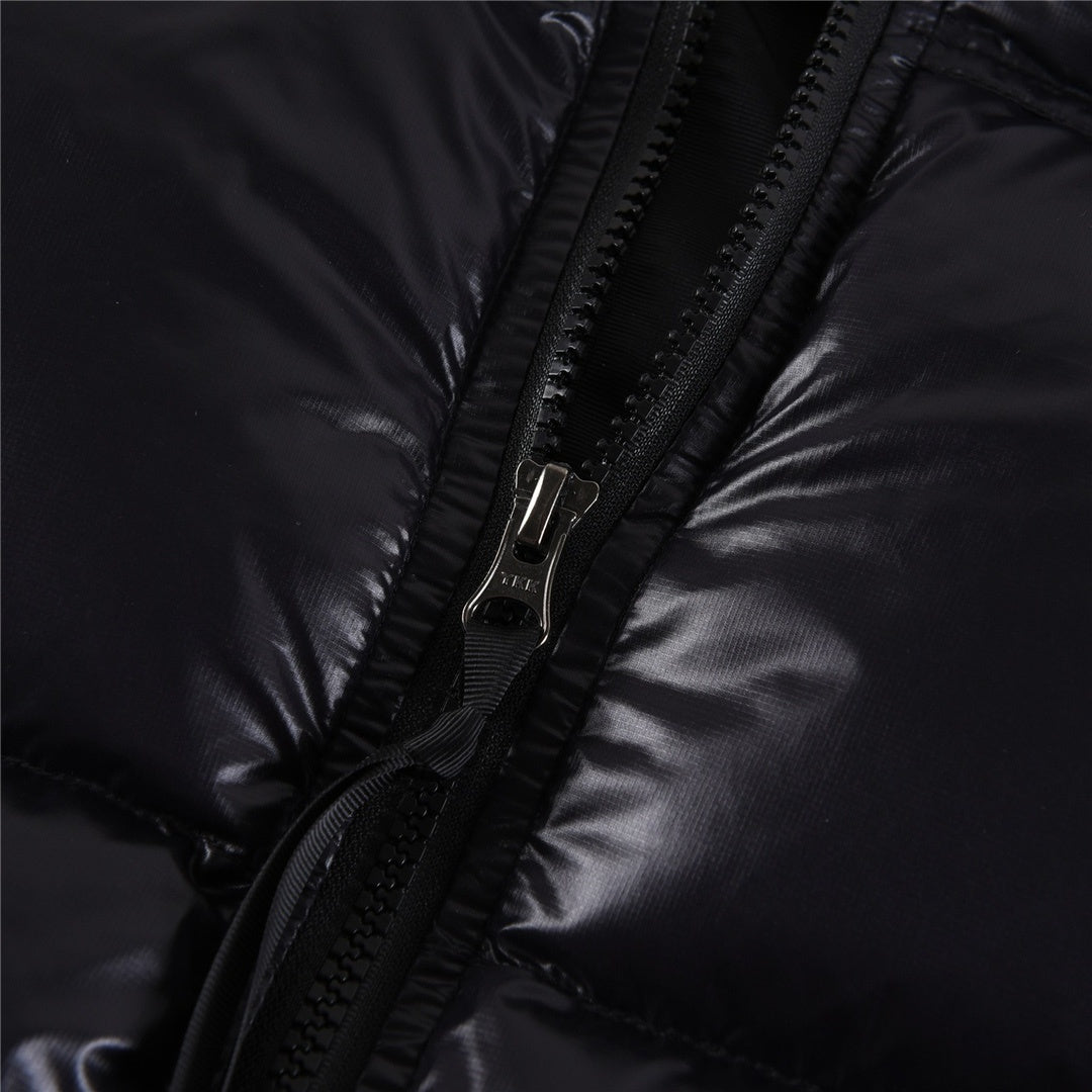 The North Face Cropped Glossy Puffer Jacket