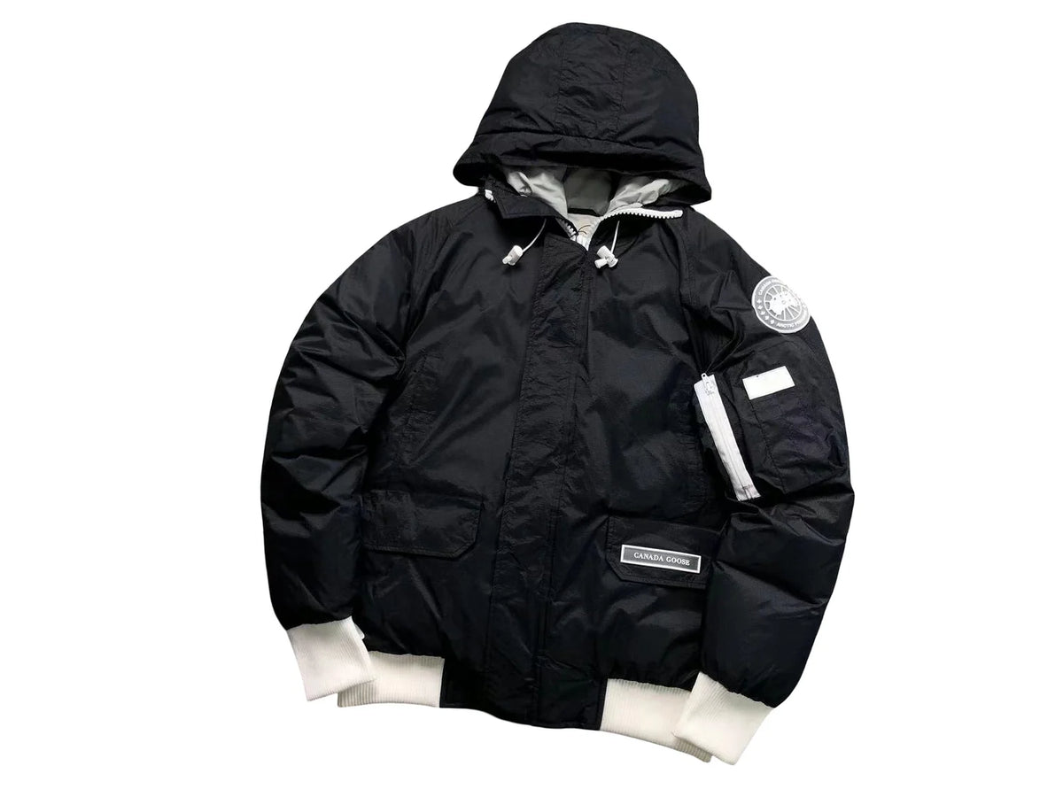Canada Goose Arctic Chilliwack Hooded Bomber Jacket – Black