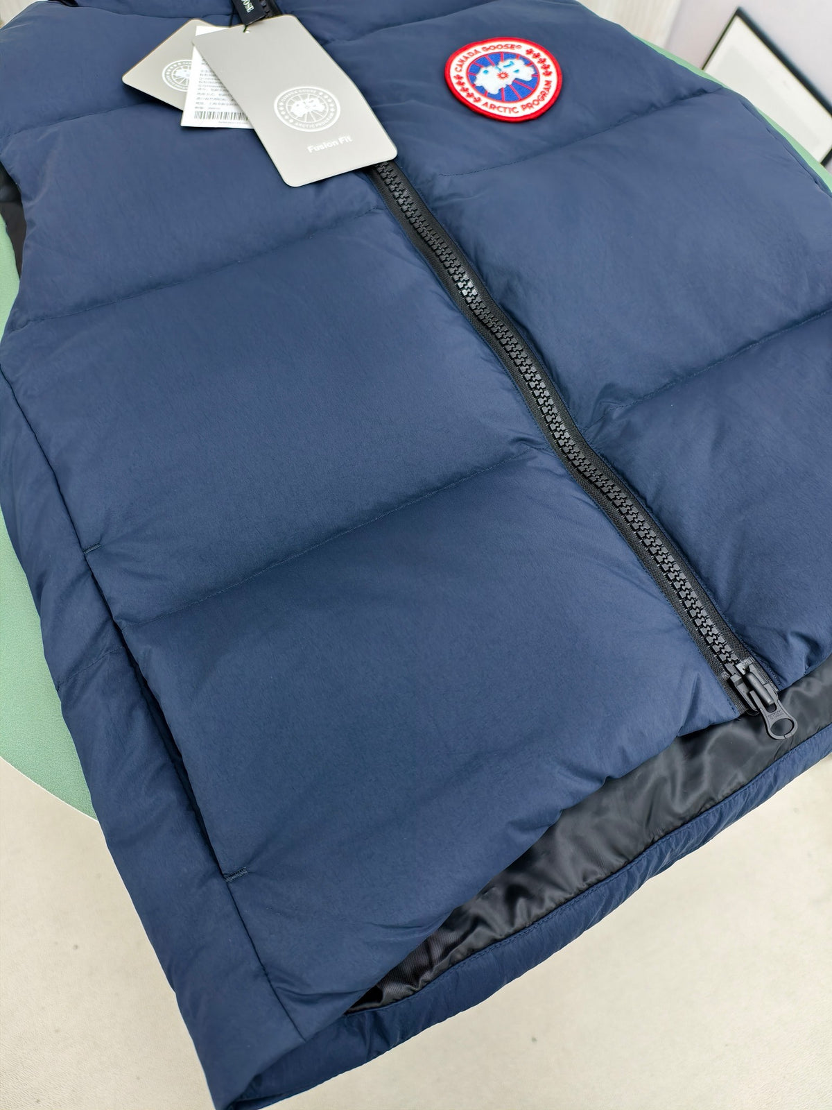 Canada Goose Freestyle Crew Down Vest with Red Logo Patch