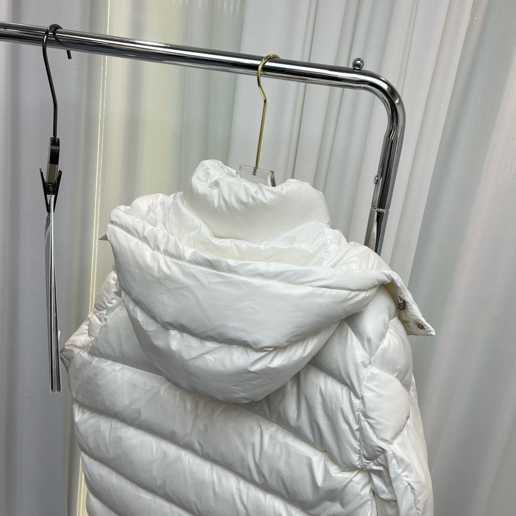 Moncler 70th Anniversary Hooded Puffer Jacket with Dual Logo Patch