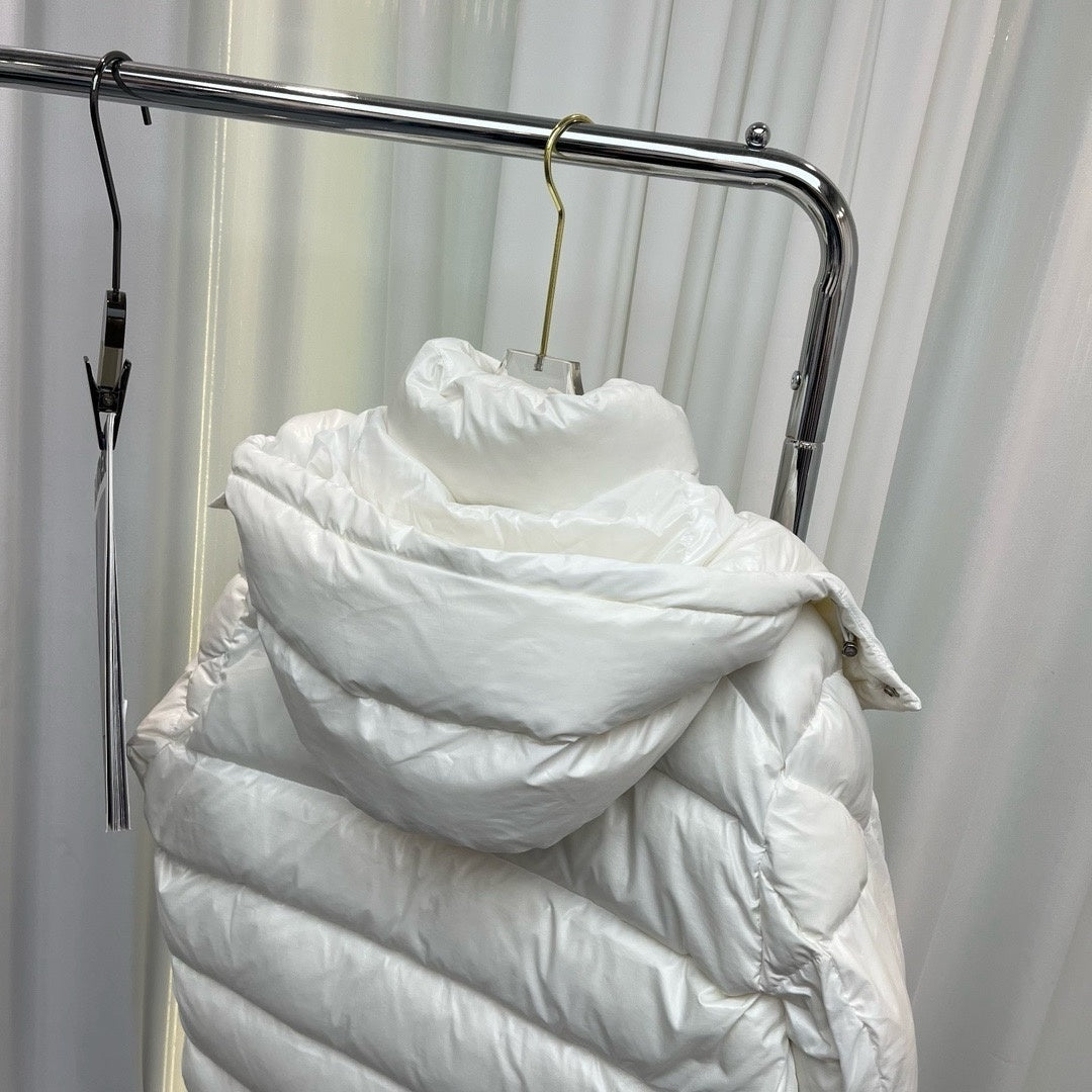 Moncler 70th Anniversary Hooded Puffer Jacket with Dual Logo Patch