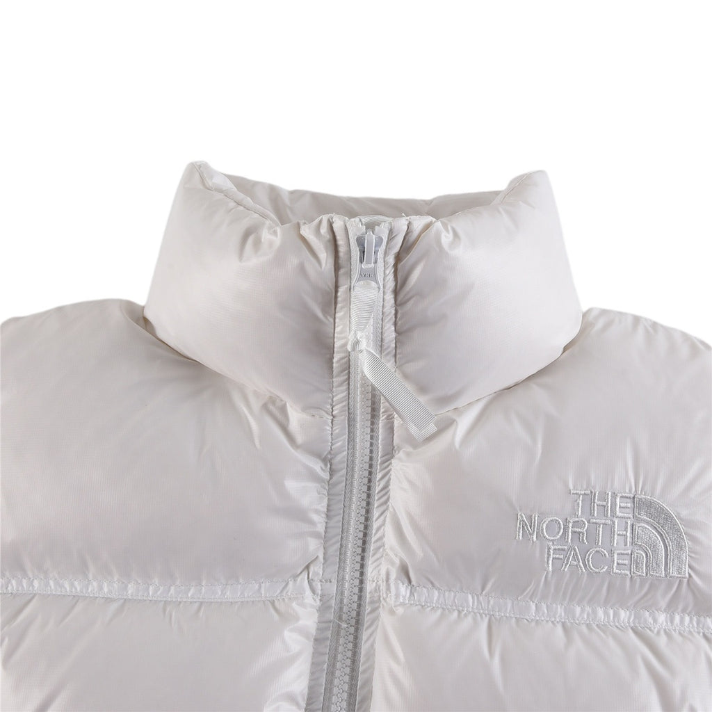 The North Face Cropped Glossy Puffer Jacket