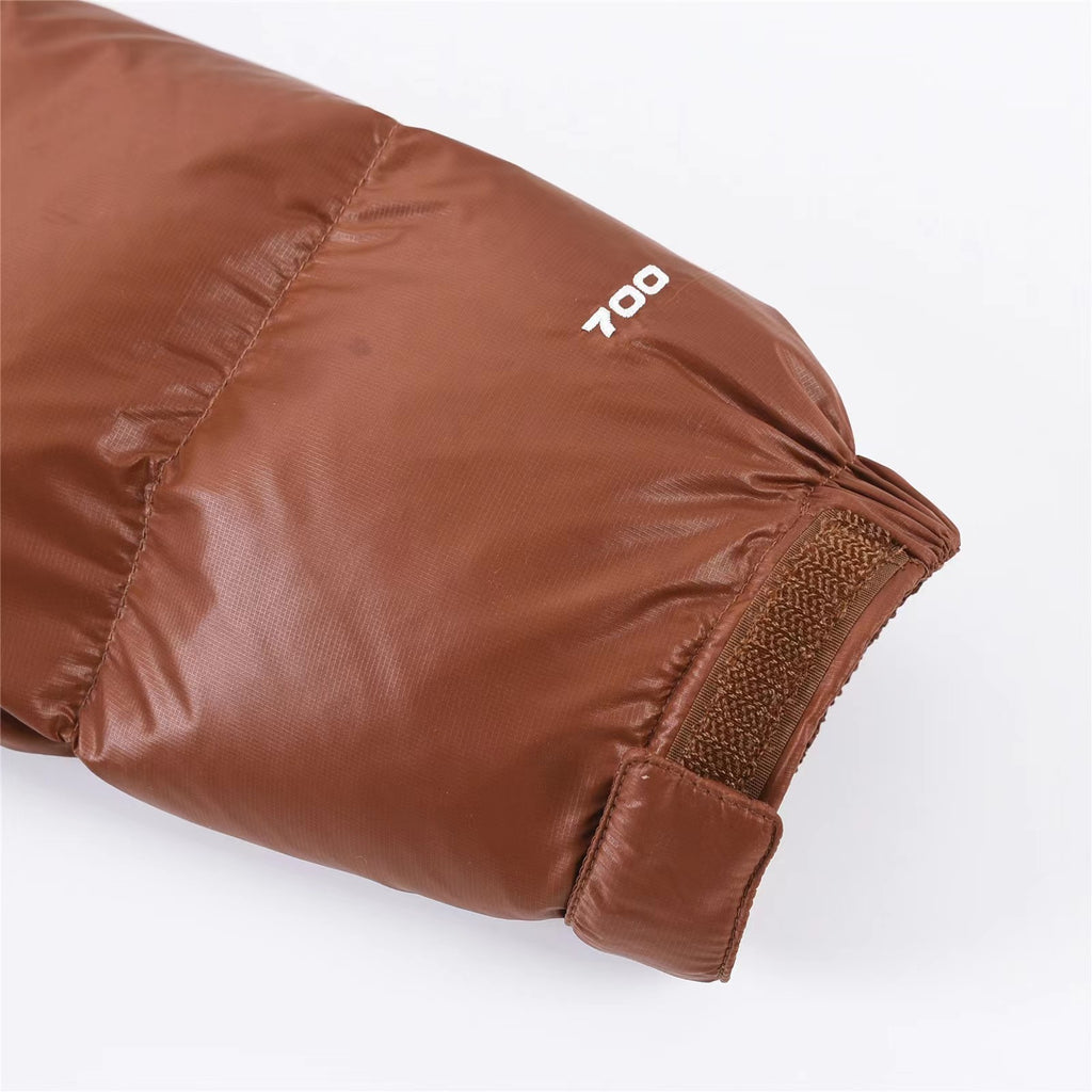 The North Face Cropped Glossy Puffer Jacket
