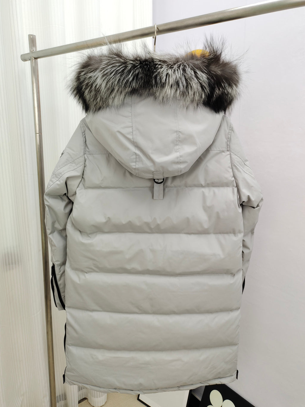Moose Knuckles Women's Long Down Parka with Fur-Trim Hood