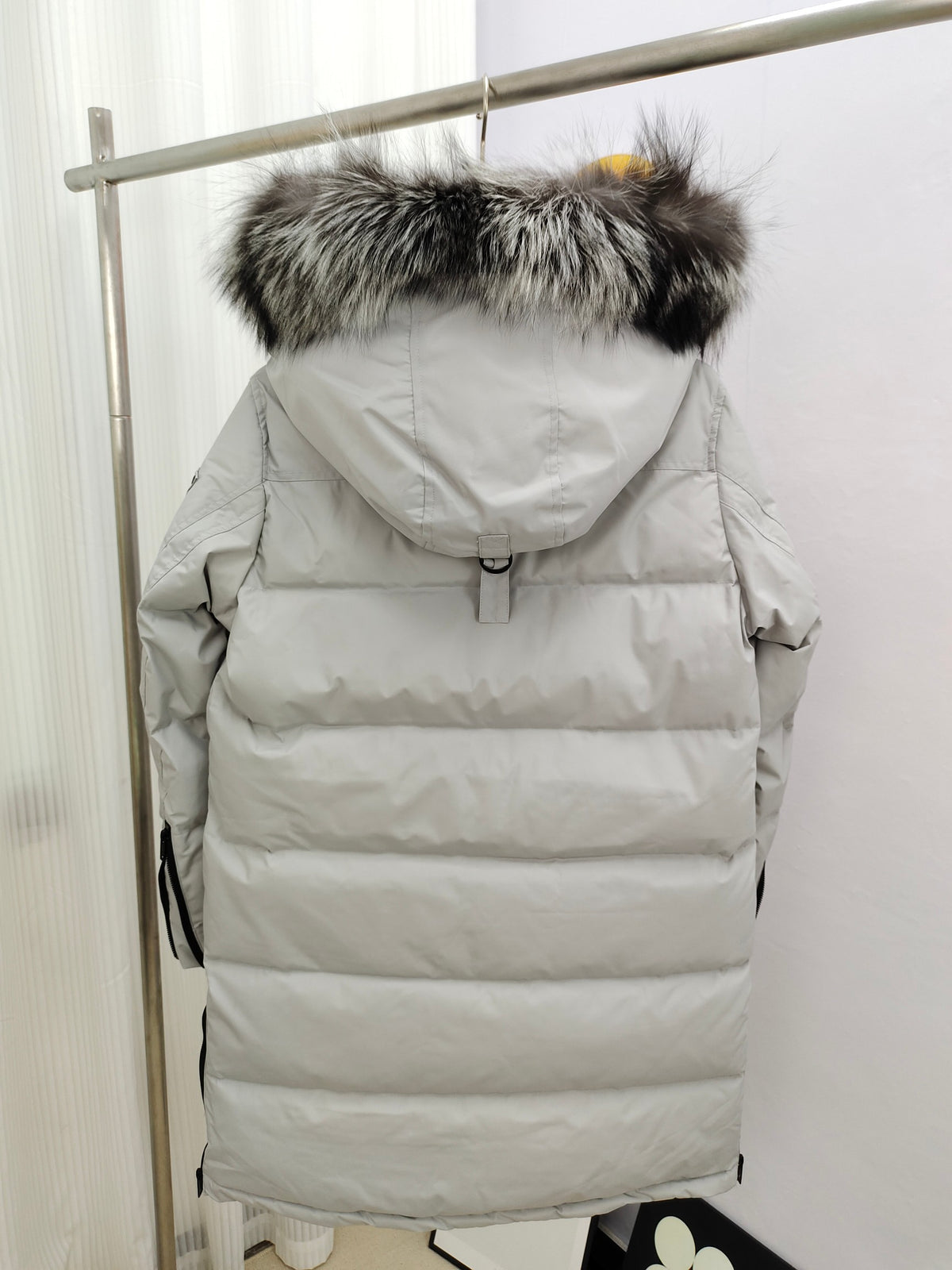 Moose Knuckles Women's Long Down Parka with Fur-Trim Hood