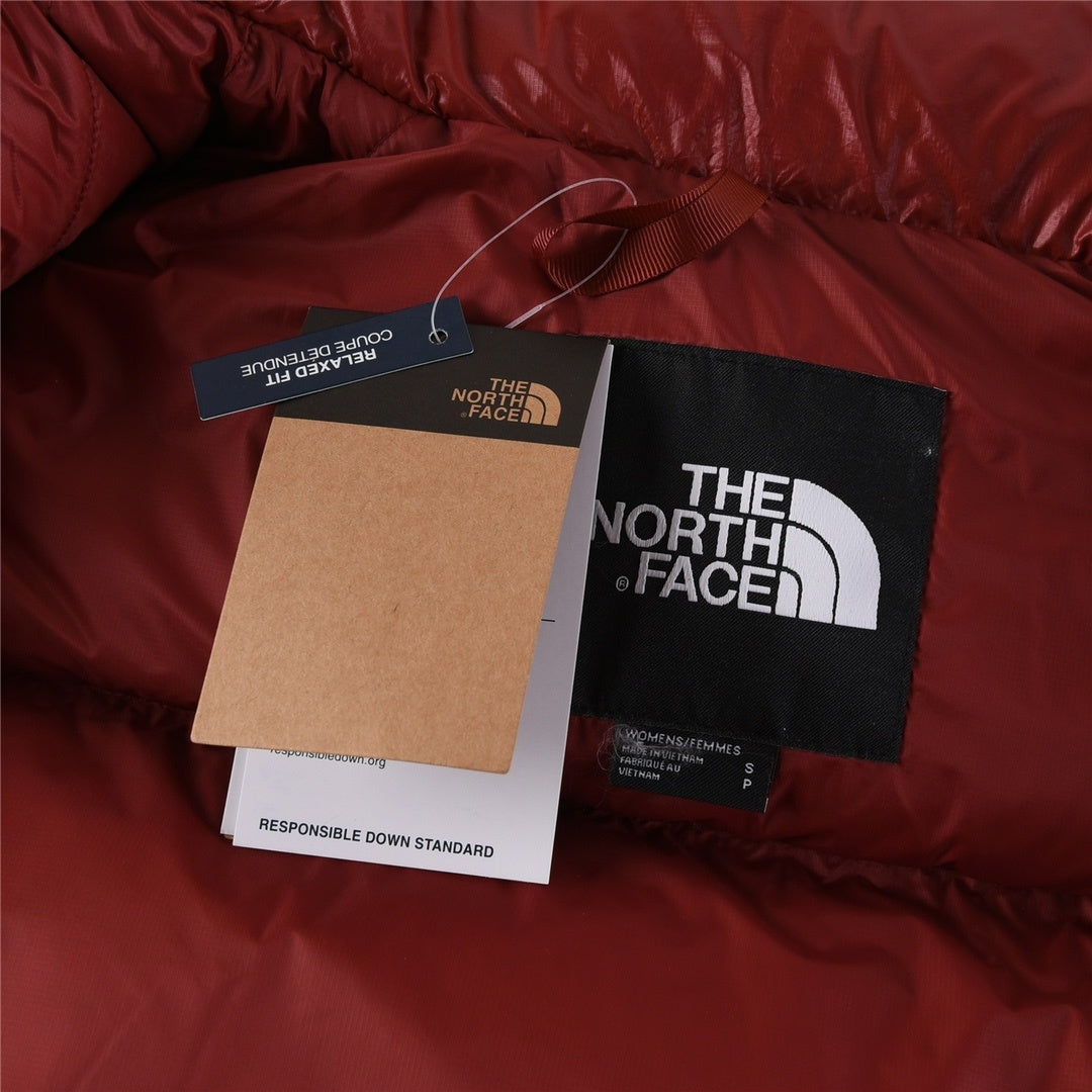 The North Face Cropped Glossy Puffer Jacket