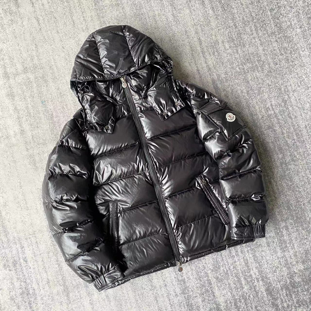 Moncler Maya Hooded Puffer Jacket – Black