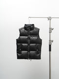 Prada Stand-Collar Quilted Puffer Vest - Black