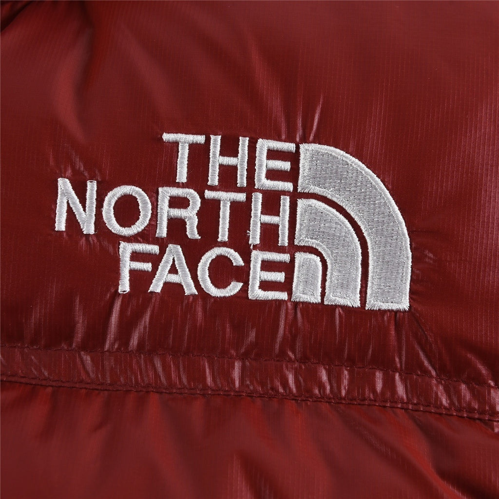 The North Face Cropped Glossy Puffer Jacket